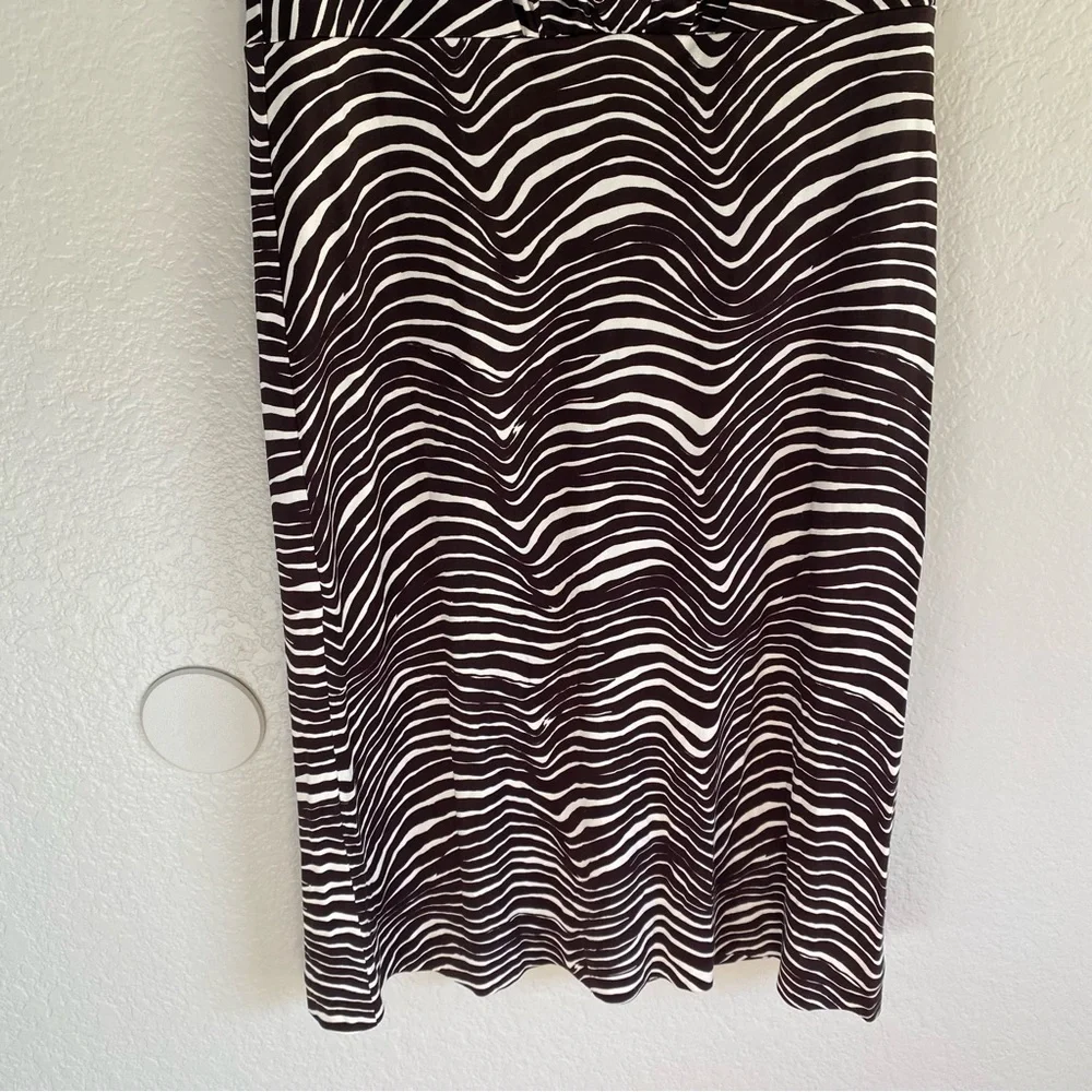 Tory burch Silk MIDI Zebra Print Dress